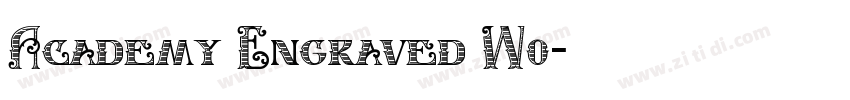 Academy Engraved W0字体转换